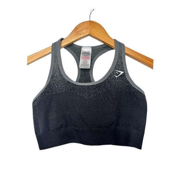 💎 Gymshark Ombre Seamless Sport Bra Black - Picture 2 of 7